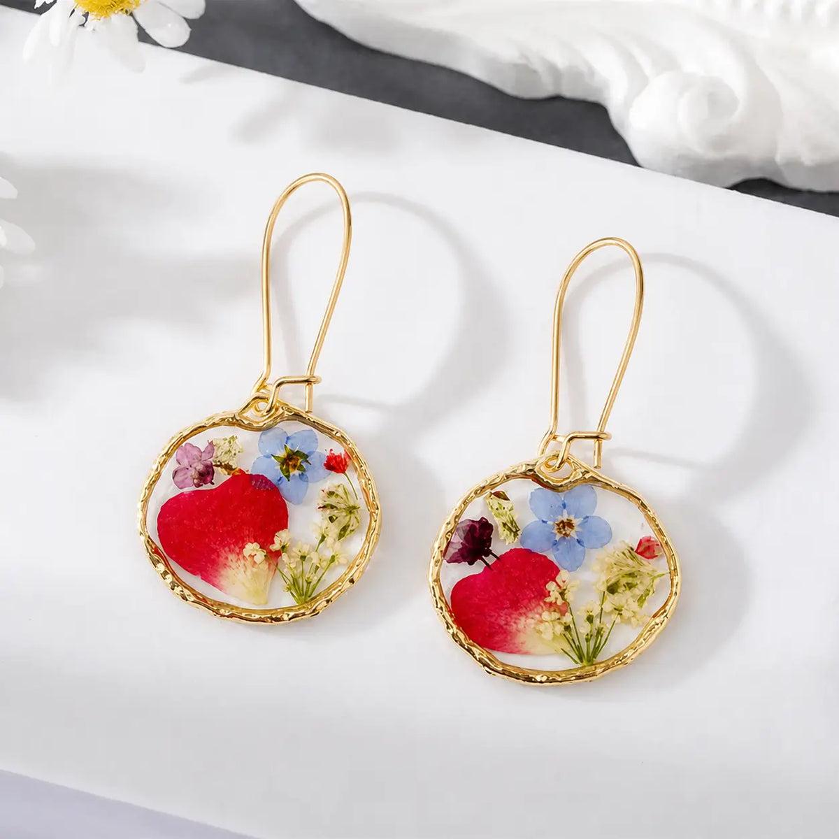 Boucles d'Oreilles en Fleurs Séchées Gabrielle Maison Gaya Boucles d'oreilles en fleurs séchées