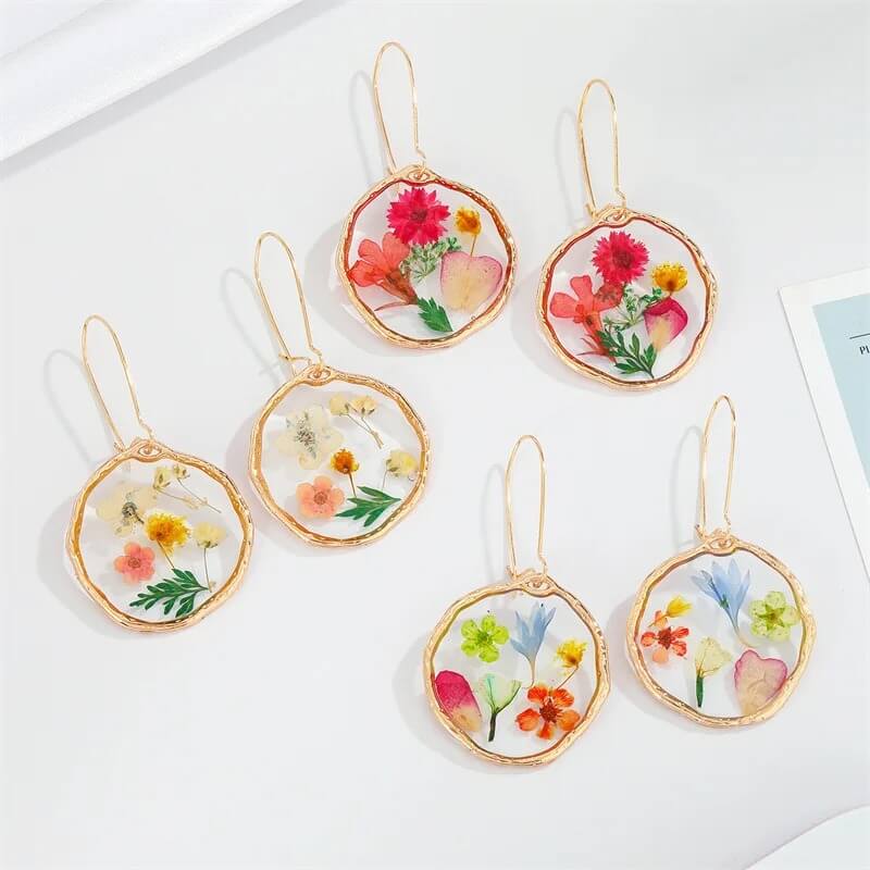 Boucles d'Oreilles en Fleurs Séchées Solange Maison Gaya Boucles d'oreilles en fleurs séchées