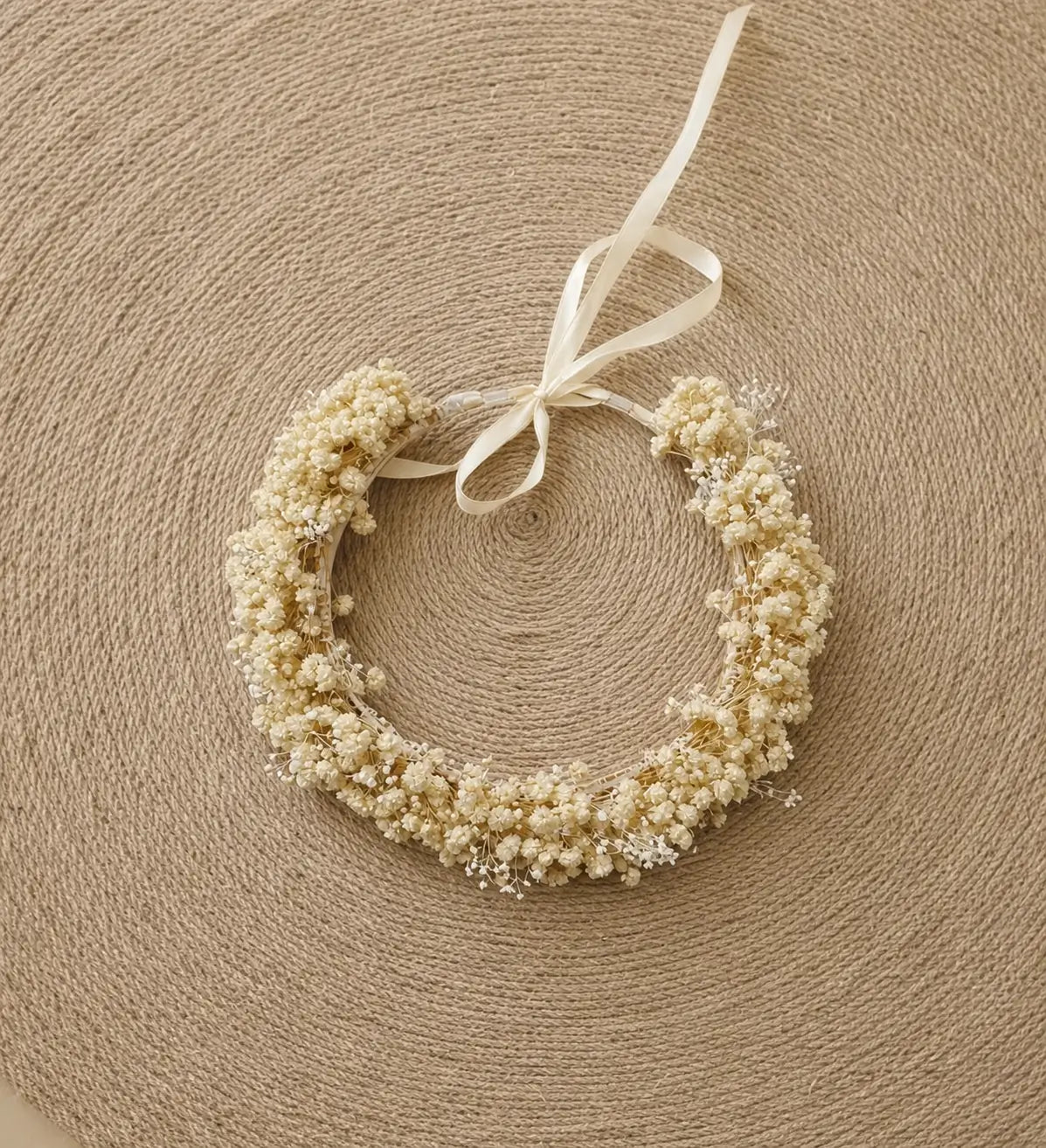 Couronne de Fleurs Séchées Murale Bohème Maison Gaya Couronne Murale
