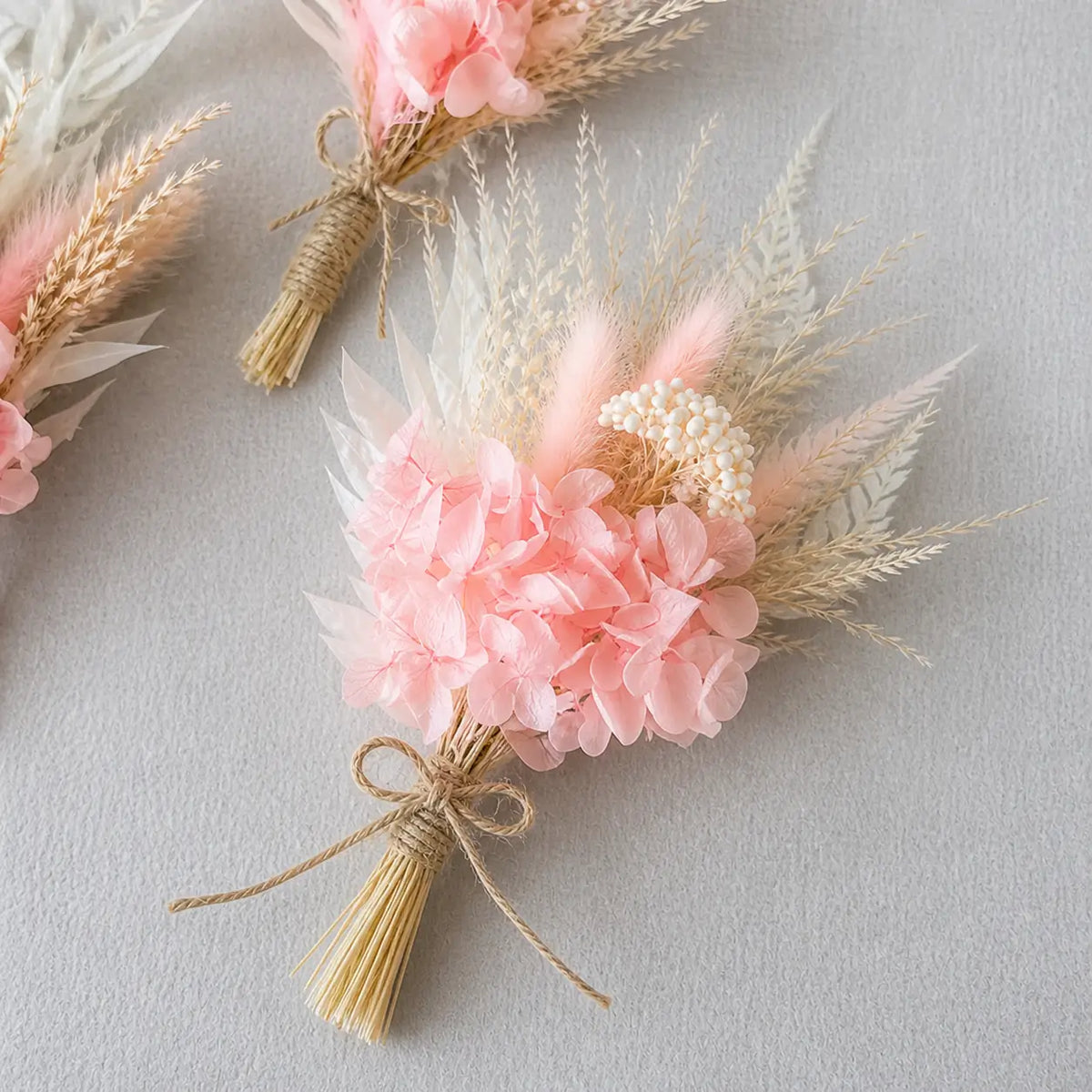 Lot de Mini Bouquets de Fleurs Séchées Mariage Rose Maison Gaya Mini bouquet