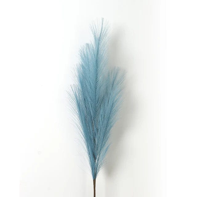 Grandes Fleurs de Pampa - 5 Tiges 120 cm Bleu Fleurs-Séchées Gaya Herbes de la pampa