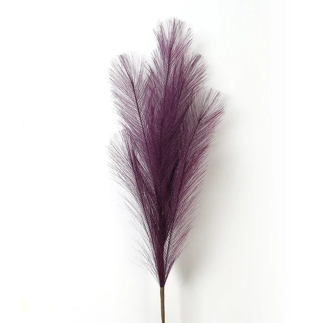 Grandes Fleurs de Pampa - 5 Tiges 120 cm Violet Fleurs-Séchées Gaya Herbes de la pampa