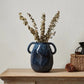 Vase Bleu avec Hanses Fleurs-Séchées Gaya Vase en céramique