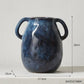 Vase Bleu avec Hanses Fleurs-Séchées Gaya Vase en céramique