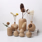 Vase en Bois Fleurs-Séchées Gaya Vase en bois