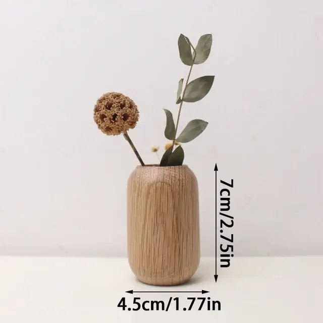 Vase en Bois Modèle 2 Fleurs-Séchées Gaya Vase en bois