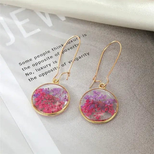 Boucles d'Oreilles en Fleurs Séchées Alba Maison Gaya Boucles d'oreilles en fleurs séchées
