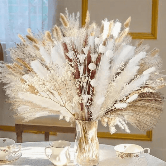 Bouquet de Fleurs Séchées Mariage Maison Gaya Herbes de la pampa