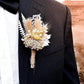 Boutonnières en Fleurs Séchées Baptême (8 pièces) Maison Gaya Boutonnière