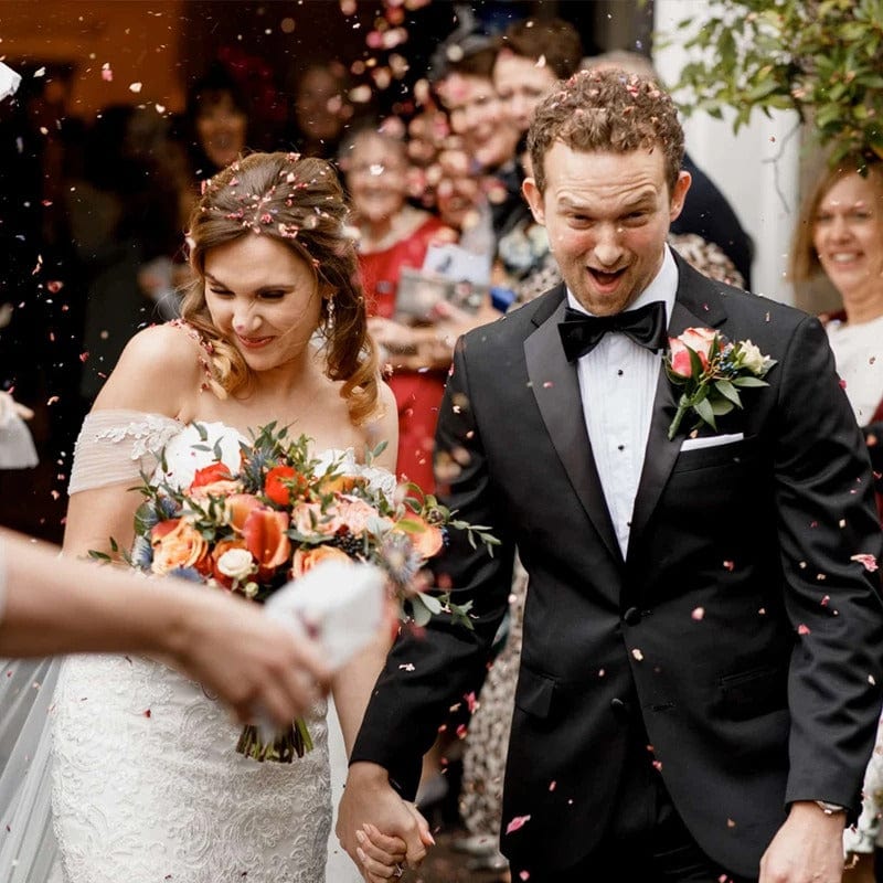 Confettis de Pétales de Fleurs Séchées pour Mariage - Rouge Maison Gaya Rouge