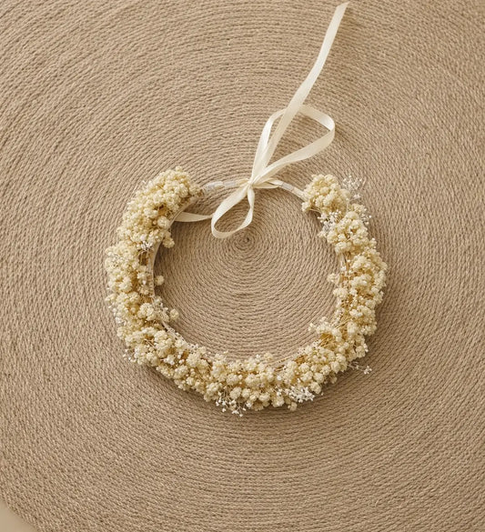 Couronne de Fleurs Séchées Murale Bohème Maison Gaya Couronne Murale