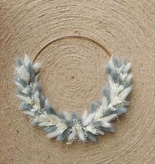 Couronne de Fleurs Séchées Murale Cocoon Maison Gaya Couronne Murale