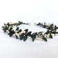 Couronne de Tête en Fleurs Séchées Gypsophile Eucalyptus Maison Gaya Couronne de tête