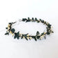 Couronne de Tête en Fleurs Séchées Gypsophile Eucalyptus Maison Gaya Couronne de tête