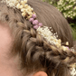 Couronne de Tête en Fleurs Séchées Violette Maison Gaya Couronne de tête