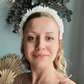 Couronne de Tête Mariage Blanche en Hortensias Stabilisés Maison Gaya Couronne de tête