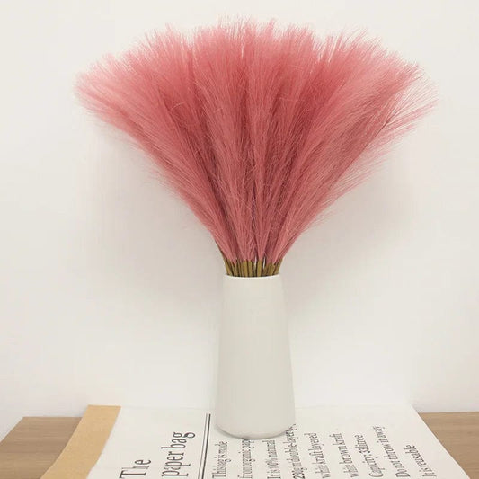 Herbes de Pampa Rose Foncé - 5 Tiges 53 cm Maison Gaya