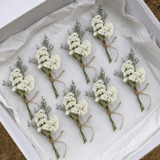 Lot de Mini Bouquets de Fleurs Séchées Bohême Maison Gaya Mini bouquet