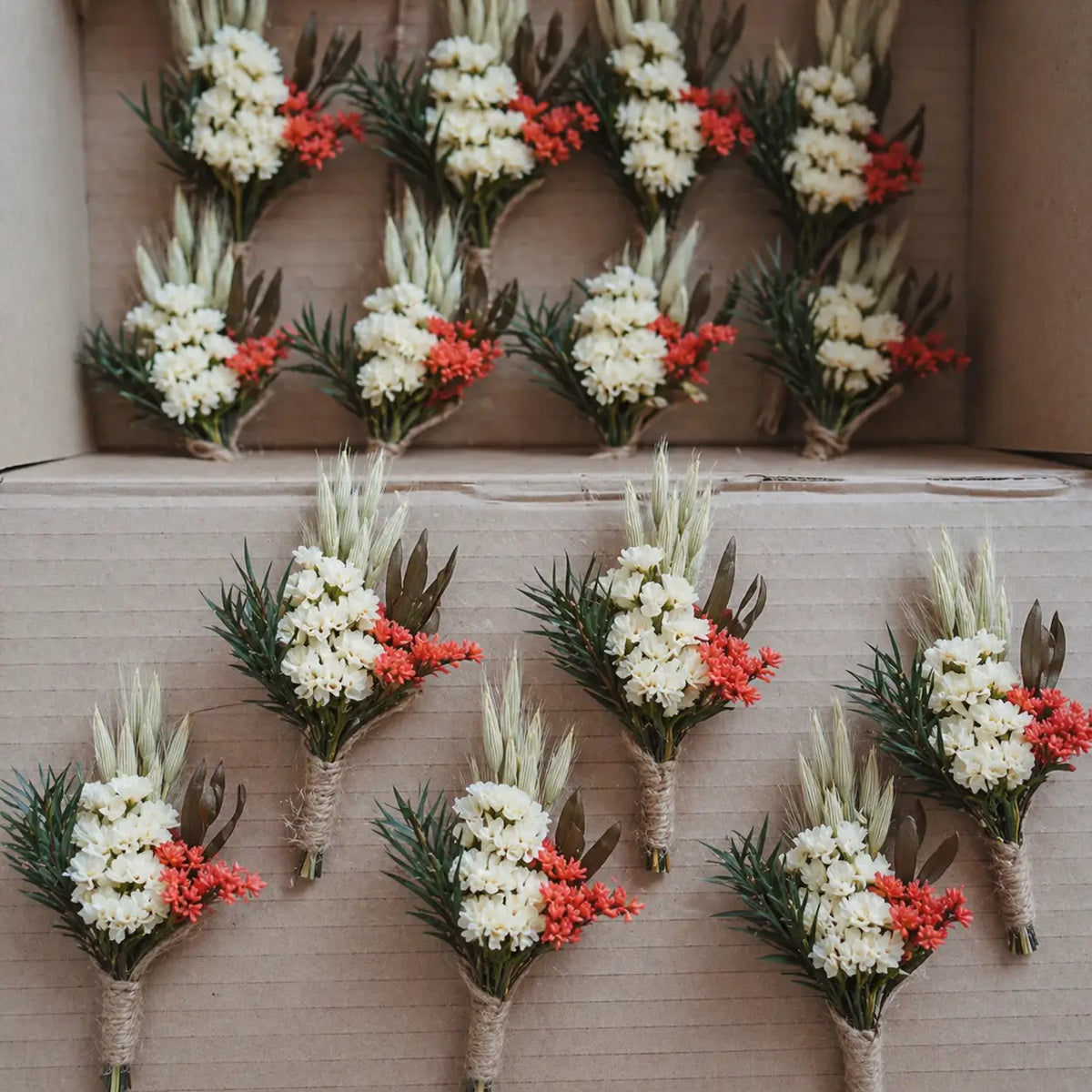 Lot de Mini Bouquets de Fleurs Séchées Champêtre Maison Gaya Mini bouquet