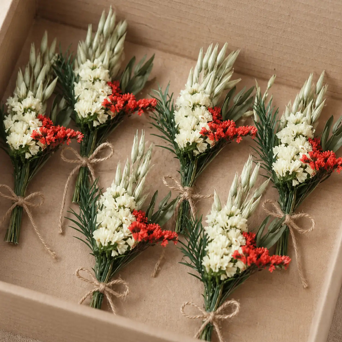 Lot de Mini Bouquets de Fleurs Séchées Champêtre Maison Gaya Mini bouquet