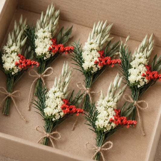 Lot de Mini Bouquets de Fleurs Séchées Champêtre Maison Gaya Mini bouquet