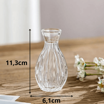 Petit Vase en Verre Vintage Pour Fleurs Séchées Modèle 1 Maison Gaya Vase en verre