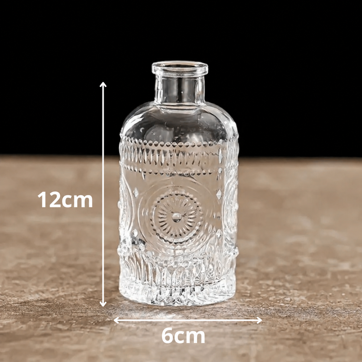 Petit Vase en Verre Vintage Pour Fleurs Séchées Modèle 10 Maison Gaya Vase en verre
