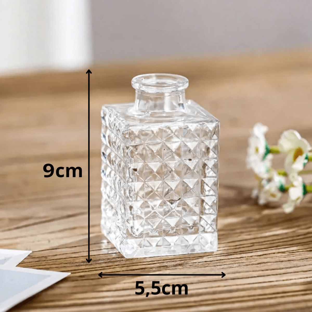 Petit Vase en Verre Vintage Pour Fleurs Séchées Modèle 6 Maison Gaya Vase en verre