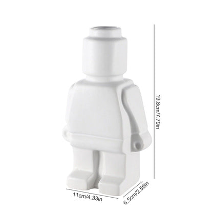 Vase à Fleurs Culture Pop Blanc Maison Gaya Vase en céramique