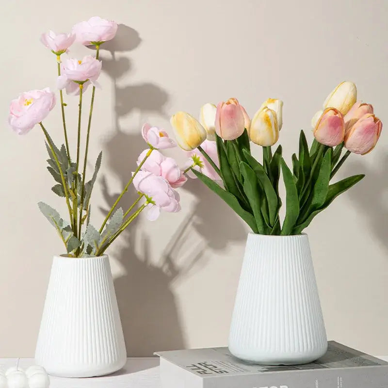 Vase Blanc Moderne Maison Gaya Vase en plastique