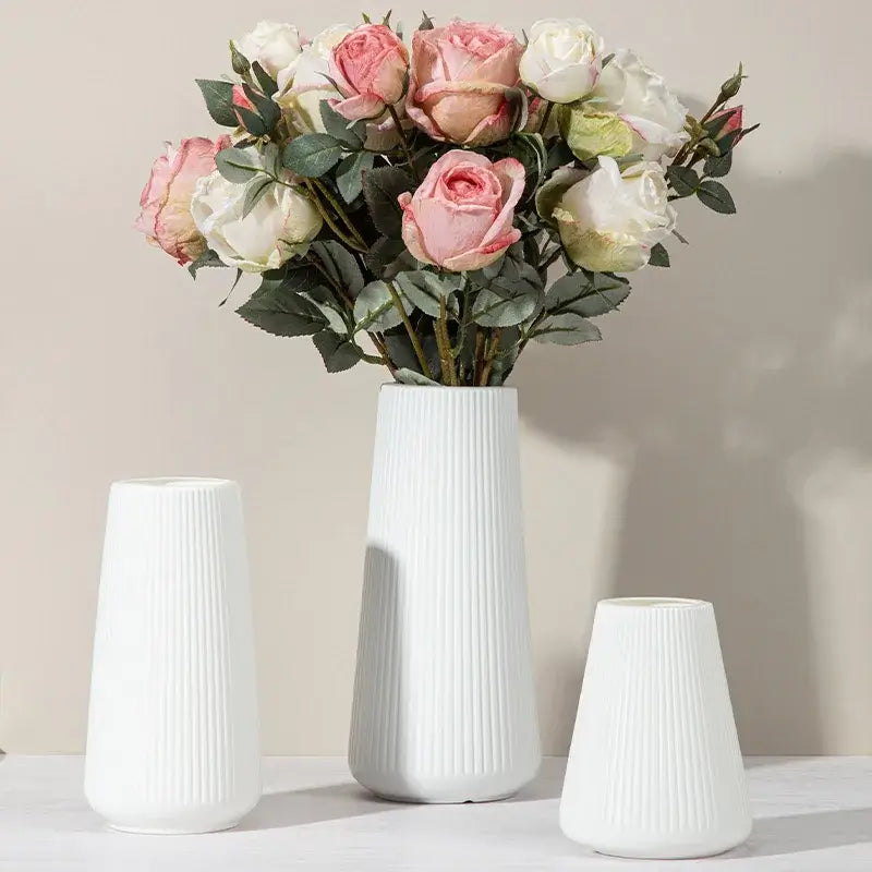 Vase Blanc Moderne Maison Gaya Vase en plastique