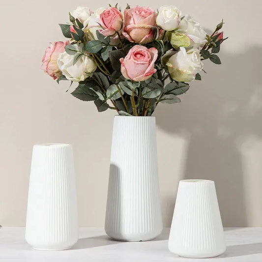 Vase Blanc Moderne Maison Gaya Vase en plastique