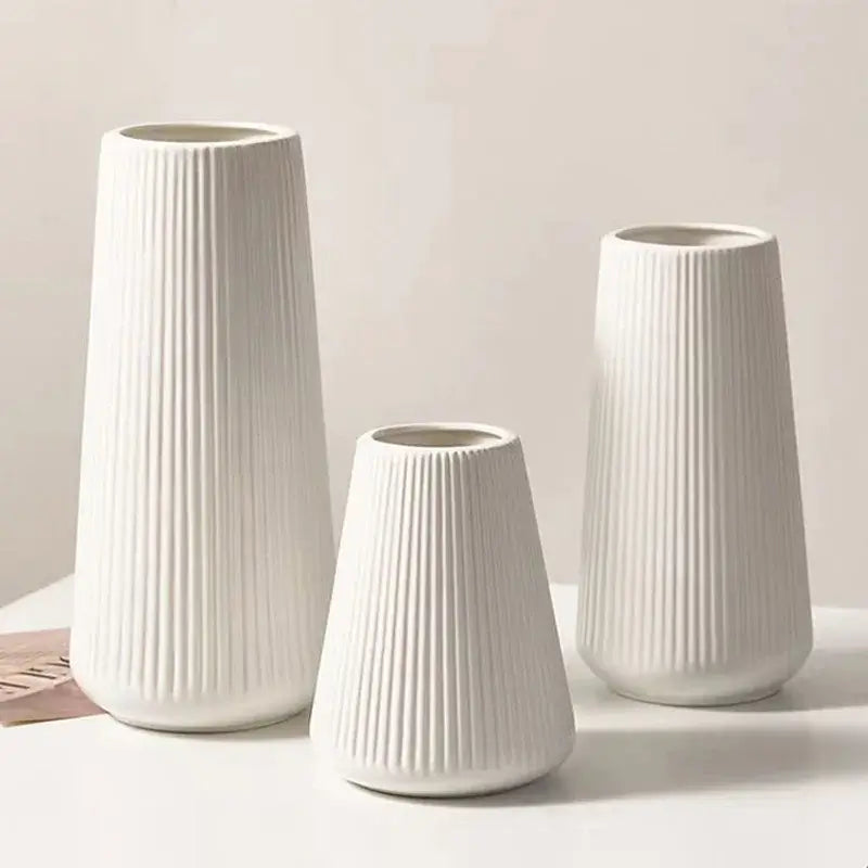 Vase Blanc Moderne Maison Gaya Vase en plastique