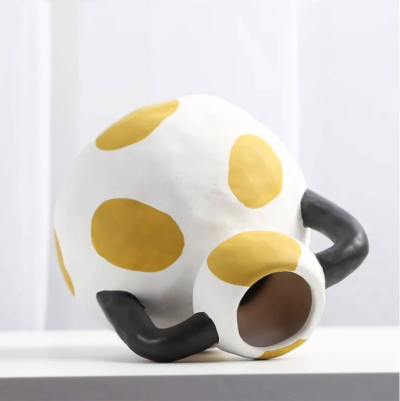 Vase Graphique en Céramique Maison Gaya Vase en céramique