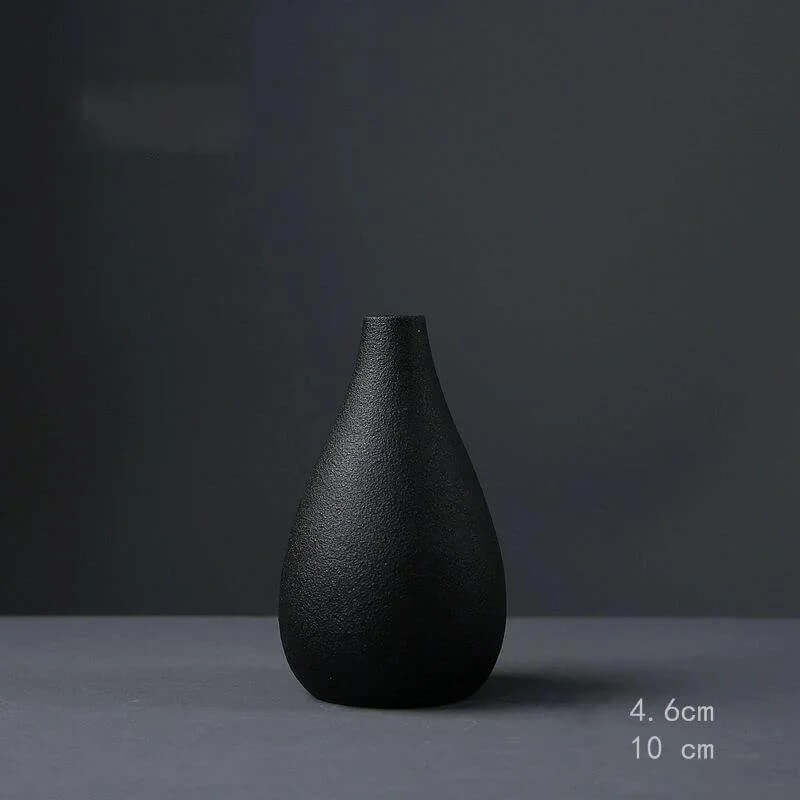 Vase Noir en Céramique Modèle 4 Maison Gaya Vase en céramique