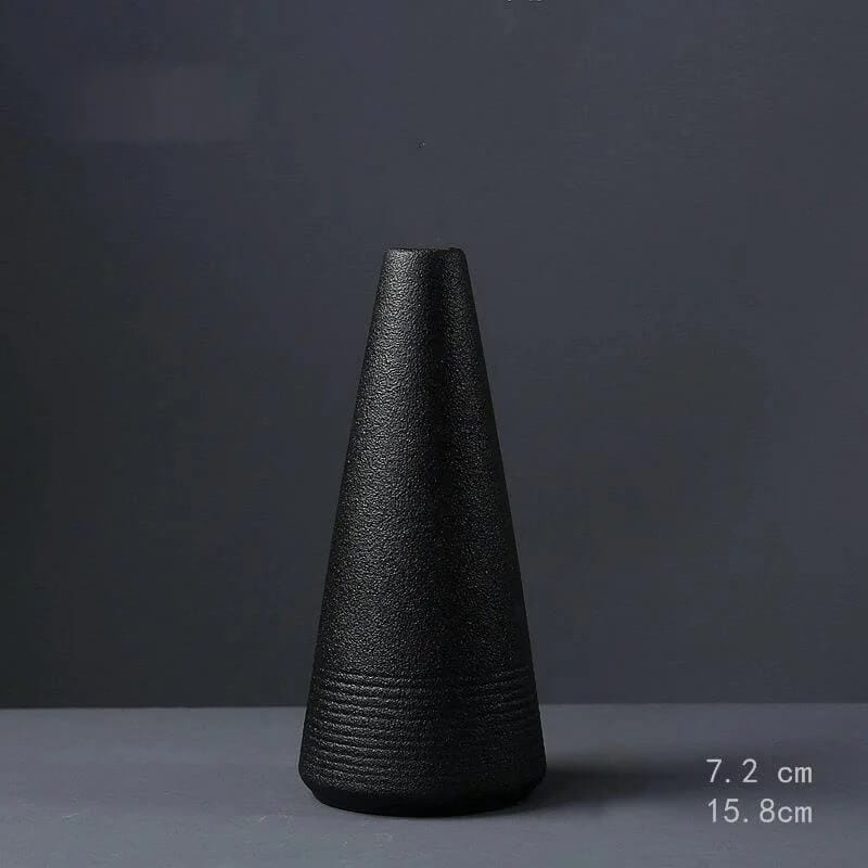 Vase Noir en Céramique Modèle 6 Maison Gaya Vase en céramique