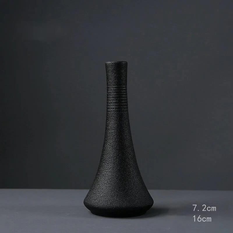 Vase Noir en Céramique Modèle 7 Maison Gaya Vase en céramique