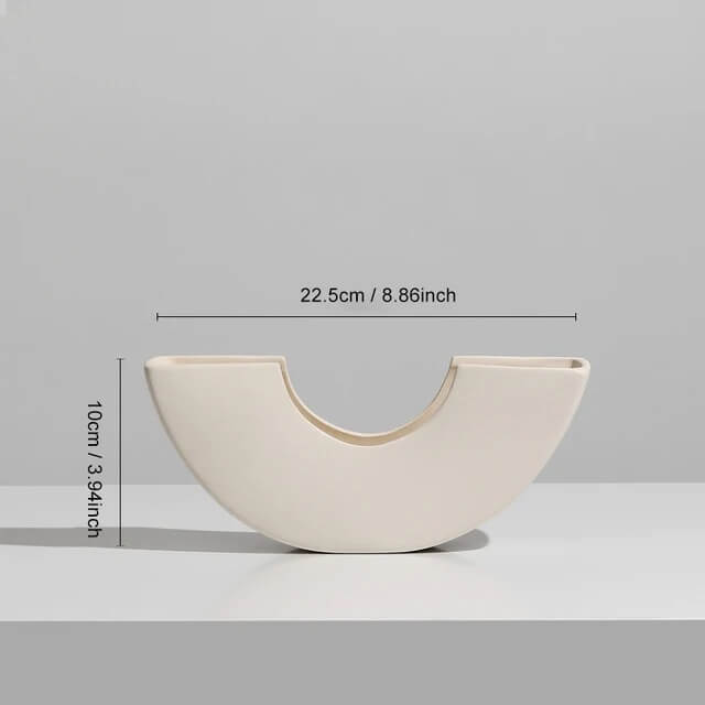 Vase Scandinave Blanc Elin Maison Gaya Vase en céramique
