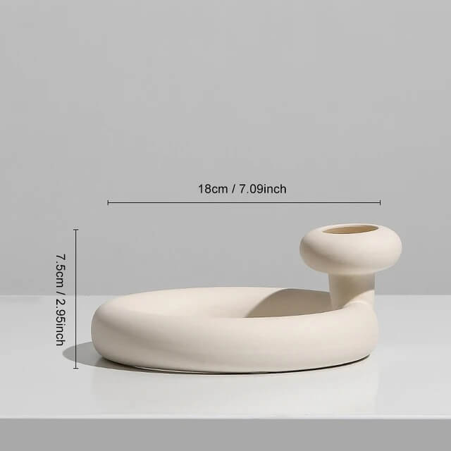 Vase Scandinave Blanc Frida Maison Gaya Vase en céramique