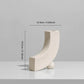 Vase Scandinave Blanc Inga Maison Gaya Vase en céramique