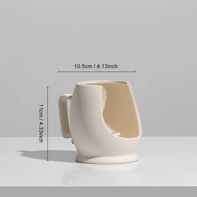 Vase Scandinave Blanc Lina Maison Gaya Vase en céramique