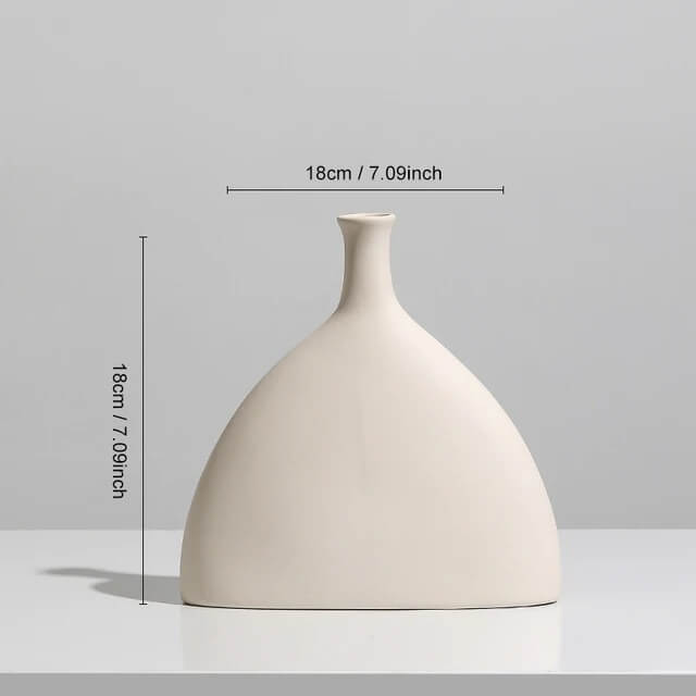 Vase Scandinave Blanc Tove Maison Gaya Vase en céramique