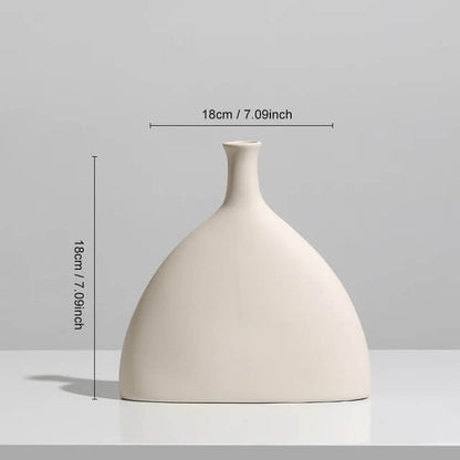 Vase Scandinave Blanc Tove Maison Gaya Vase en céramique